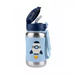 Skip Hop Spark Style Stainless Steel Straw Bottle- Rocket 350ml. - Image 2