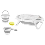 BabyJem Foldable Bathtub Set, 5pcs. - 0+ Month