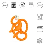 MatchStick Monkey, Mini Monkey Silicone Teether - Image 2