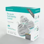 Nanobebe Transition Bottles, Stage 2, 240ml/ 3pack- Grey - Image 2