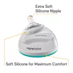 Nanobebe Transition Bottles, Stage 2, 240ml/ 3pack- Grey - Image 4