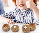 ⁦Souvenir Wooden tooth Box (1pc)⁩ - الصورة ⁦2⁩