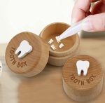 ⁦Souvenir Wooden tooth Box (1pc)⁩ - الصورة ⁦3⁩