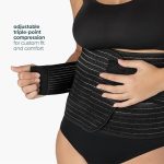 Upspring Shrinkx Belly Charcoal Postpartum Belly Wrap- Black - Image 4