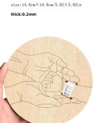 ⁦Newborn Hospital Bracelet Engraved, Laser-Cut Wood Board, Memorial Pregnancy Wristband⁩ - الصورة ⁦3⁩