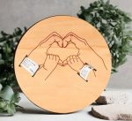 Newborn Hospital Bracelet Engraved, Laser-Cut Wood Board, Memorial Pregnancy Wristband