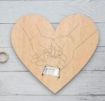 ⁦Newborn Hospital Bracelet Engraved, Laser-Cut Wood Board, Memorial Pregnancy Wristband⁩ - الصورة ⁦11⁩