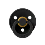 Bibs Colour Natural Rubber Latex Pacifier Size 1 - Baby 0-6M (1pc) - Black