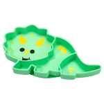 Melii Divided Silicone Suction Plate- Dinosaur