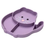 Melii Divided Silicone Suction Plate- Cat