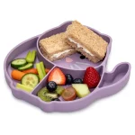 Melii Divided Silicone Suction Plate- Cat - Image 2