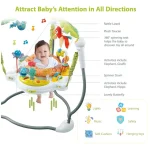 Little Learners - Jungle Jumper with Lights & Music, 6+ Months - الصورة 2
