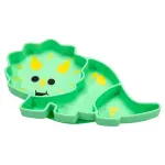 Melii Divided Silicone Suction Plate- Dinosaur