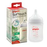 ⁦Pigeon, Soft Touch Plastic Nursing Bottle for Anti-Colic, Wide-Neck⁩ - الصورة ⁦9⁩
