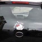 Baby in car transparent Sticker - Image 4