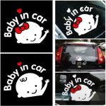 Baby in car transparent Sticker - Image 5
