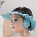 Baby Shower Cap with Ear Protector - Blue
