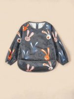 Long Sleeved Bibs- Rabbit Pattern