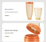 Youkebei Silicone Baby Squeeze Nursing Bottle with Spoon 120ml - الصورة 3