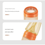 Youkebei Silicone Baby Squeeze Nursing Bottle with Spoon 120ml - الصورة 6