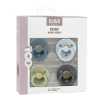 ⁦Bibs Colour Natural Rubber Latex Pacifier (4pcs/Pack)- Petrol/Sage/Baby Blue/Iron⁩ - الصورة ⁦2⁩