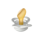 ⁦Bibs Couture Natural Rubber Latex Anatomical Nipple Pacifier Size 2 (6-18M) 2-Pack - Haze/ Blossom⁩ - الصورة ⁦3⁩