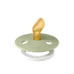 Bibs Colour Glow in the dark Natural Rubber Latex Anatomical Nipple Pacifier 2-Pack - Sage Glow/ Cloud Glow - Image 3