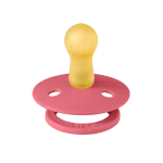 Bibs Colour Natural Rubber Latex Pacifier 2-Pack - Coral/ Ruby - Image 3