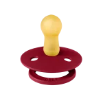 Bibs Colour Natural Rubber Latex Pacifier 2-Pack - Coral/ Ruby - Image 2