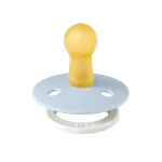 ⁦Bibs Colour Glow in the dark Natural Rubber Latex Pacifier 2-Pack - Iron Glow/ Baby Blue Glow⁩ - الصورة ⁦3⁩