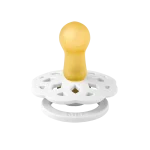 ⁦Bibs Boheme Natural Rubber Latex Pacifier (2-Pack)- White/ Sunshine⁩ - الصورة ⁦3⁩