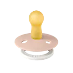 ⁦Bibs Colour Glow in the dark Natural Rubber Latex Round Nipple Pacifier 2-Pack - Blush Glow/ Vanilla Glow⁩ - الصورة ⁦2⁩