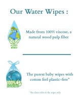 Cottonista Water Wipes, 1 Pack/ 60 wipes - Image 9
