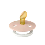 ⁦Bibs Colour Glow in the dark Natural Rubber Latex Anatomical Nipple Pacifier 2-Pack - Blush Glow/ Vanilla Glow⁩ - الصورة ⁦4⁩