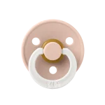 ⁦Bibs Colour Glow in the dark Natural Rubber Latex Anatomical Nipple Pacifier 2-Pack - Blush Glow/ Vanilla Glow⁩ - الصورة ⁦2⁩