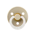 ⁦Bibs Colour Glow in the dark Natural Rubber Latex Anatomical Nipple Pacifier 2-Pack - Blush Glow/ Vanilla Glow⁩ - الصورة ⁦3⁩