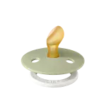 Bibs Colour Glow in the dark Natural Rubber Latex Anatomical Nipple Pacifier 2-Pack - Sage Glow/ Cloud Glow - Image 3