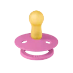 Bibs Colour Natural Rubber Latex Pacifier Size 1 (0-6M) 2-Pack - Bubble Gum/ Peri - Image 2
