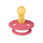 Bibs Colour Natural Rubber Latex Pacifier 2-Pack - Coral/ Ruby - Image 3