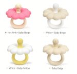 Teether Silicone Baby Pacifier- Flower - Image 8