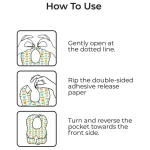 ⁦Moon Disposable Baby Bibs Pack of 24⁩ - الصورة ⁦5⁩