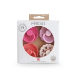 FRIGG Round Latex Baby Pacifier, 4pcs. / Pack (0-6M) Size 1 - Rosy Romance