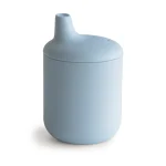 mushie Silicone Sippy Cup- Powder blue