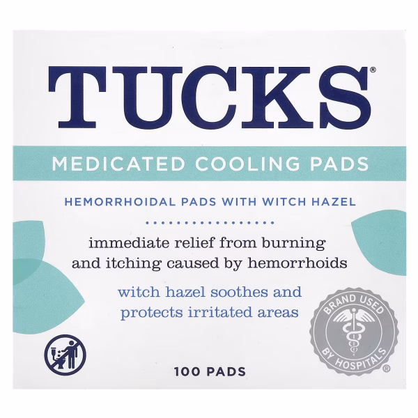 Tucks Medicated Cooling Pads (100 Pads)