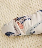 ⁦Printed Sleeping Jumpsuit with Long Sleeves Hood- Dinosaur⁩ - الصورة ⁦3⁩