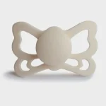 FRIGG Butterfly Anatomical Silicone Pacifier 1 pc. (6-18M) Size 2- Cream