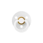 Bibs Colour Natural Rubber Latex Pacifier Size 1 – Baby 0-6M (1pc) – White