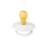 ⁦Bibs Colour Natural Rubber Latex Pacifier Size 1 – Baby 0-6M (1pc) – White⁩ - الصورة ⁦2⁩