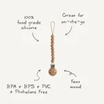 ⁦mushie Pacifier Clip⁩ - الصورة ⁦2⁩