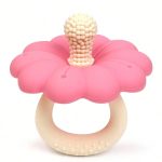 Teether Silicone Baby Pacifier- Flower - Image 7